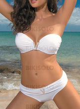 Charger l&#39;image dans la galerie, Couleur Unie Faire Monter À Bretelles Détachable Sexy Bikinis Maillots De Bain