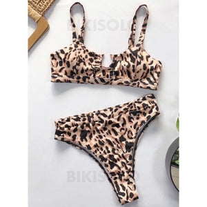 Couleur Unie Jambe Haute À Bretelles Sexy Jolis Classique Bikinis Maillots De Bain