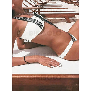 Couleur Unie Néon À Bretelles Élégante Bikinis Maillots De Bain