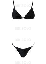 Charger l&#39;image dans la galerie, Couleur Unie Néon À Bretelles Sexy Bikinis Maillots De Bain