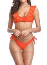 Charger l&#39;image dans la galerie, Couleur Unie Sangle Sexy Bikinis Maillots De Bain