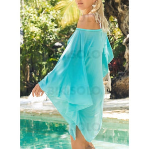 Couleur Unie Sans Bretelle Élégante Frais Tenues De Plage Maillots De Bain