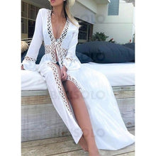 Charger l&#39;image dans la galerie, Couleur Unie Sans Bretelle Sexy Classique Tenues De Plage Maillots De Bain