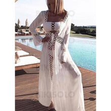 Charger l&#39;image dans la galerie, Couleur Unie Sans Bretelle Sexy Classique Tenues De Plage Maillots De Bain