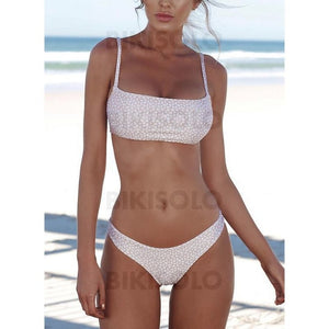 Couleur Unie Taille Basse À Bretelles Sexy Bikinis Maillots De Bain