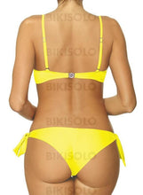 Charger l&#39;image dans la galerie, Couleur Unie Taille Basse Faire Monter À Bretelles Sexy Attrayant Bikinis Maillots De Bain