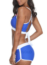 Charger l&#39;image dans la galerie, Couleur Unie U Neck Sports Bikini Maillots De Bain Bikinis