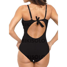 Charger l&#39;image dans la galerie, Couleur Unie Une Épaule À La Mode Attrayant Pièce Maillots De Bain