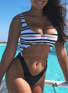 Coupe Haute Jambe À Bretelles Sexy Une Pièce Maillots De Bain