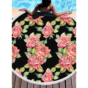 Bikisolo Femme Floral attrayant serviette de plage