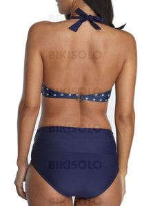 Dot Col Rond Attrayant Bikini Maillots De Bain Bikinis