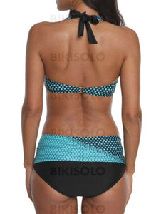 Dot Col Rond Jolis Bikini Maillots De Bain Bikinis