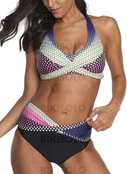 Dot Col Rond Jolis Bikini Maillots De Bain Bikinis