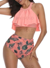 Charger l&#39;image dans la galerie, Dot Dos Nu Mignon Bikini Maillots De Bain Rose Perle / S Bikinis