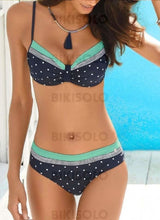 Charger l&#39;image dans la galerie, Dot Sangle Sexy Mignon Bikini Maillots De Bain Vert / S Bikinis