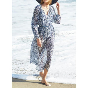 Engrener À Pois Col V Élégante Bohème Tenues De Plage Maillots De Bain