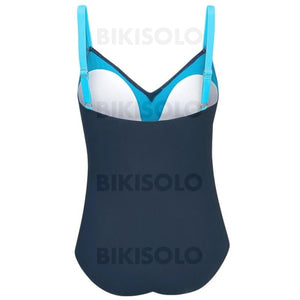 Épissage Couleur À Bretelles Sexy Une Pièce Maillots De Bain