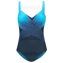 Charger l&#39;image dans la galerie, Épissage Couleur À Bretelles Sexy Une Pièce Maillots De Bain