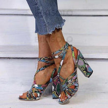 Charger l'image dans la galerie, Femmes Pu Talon Bottier Sandales À Bout Ouvert Avec Boucle Chaussures