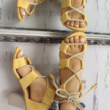Charger l&#39;image dans la galerie, Femmes Pu Talon Bottier Sandales À Bout Ouvert Avec Ouvertes Chaussures