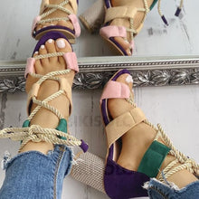 Charger l&#39;image dans la galerie, Femmes Pu Talon Bottier Sandales À Bout Ouvert Avec Ouvertes Chaussures