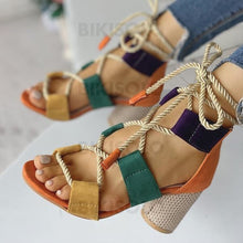 Charger l&#39;image dans la galerie, Femmes Pu Talon Bottier Sandales À Bout Ouvert Avec Ouvertes Chaussures