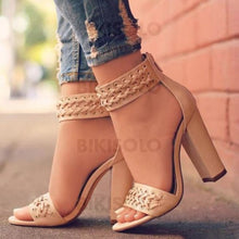 Charger l'image dans la galerie, Femmes Pu Talon Bottier Sandales Escarpins À Bout Ouvert Avec Autres Chaussures