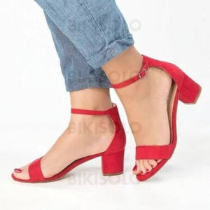 Femmes Pu Talon Bottier Sandales Escarpins À Bout Ouvert Avec Autres Chaussures