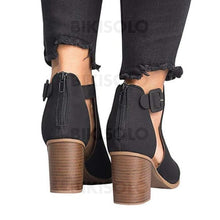 Charger l&#39;image dans la galerie, Femmes Pu Talon Bottier Sandales Escarpins Avec Ouvertes Chaussures