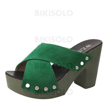 Charger l'image dans la galerie, Femmes Pu Talon Bottier Sandales Escarpins Plateforme À Bout Ouvert Chaussons Avec Autres