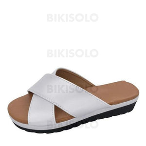 Femmes Pu Talon Compensé Chaussons Avec Autres Chaussures
