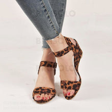 Charger l&#39;image dans la galerie, Femmes Pu Talon Compensé Sandales Avec Boucle Chaussures
