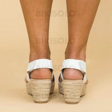 Charger l'image dans la galerie, Femmes Pu Talon Compensé Sandales Chaussures