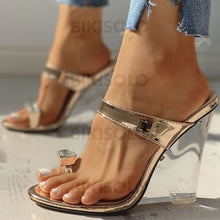 Charger l'image dans la galerie, Femmes Pu Talon Compensé Sandales Compensée À Bout Ouvert Chaussons Avec Autres Chaussures