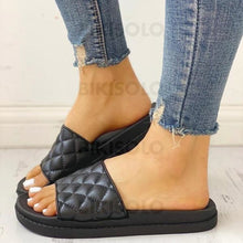 Charger l'image dans la galerie, Femmes Pu Talon Plat Sandales À Bout Ouvert Chaussons Chaussures