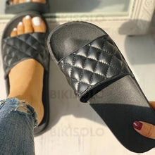 Charger l'image dans la galerie, Femmes Pu Talon Plat Sandales À Bout Ouvert Chaussons Chaussures