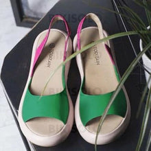 Charger l'image dans la galerie, Femmes Pu Talon Plat Sandales Chaussures Plates À Bout Ouvert Avec Autres Chaussures