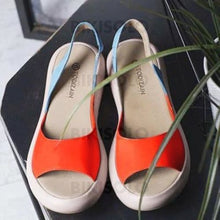 Charger l'image dans la galerie, Femmes Pu Talon Plat Sandales Chaussures Plates À Bout Ouvert Avec Autres Chaussures