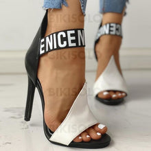 Charger l'image dans la galerie, Femmes Pu Talon Stiletto Sandales À Bout Ouvert Chaussures
