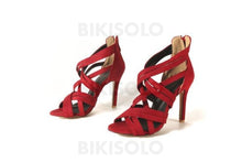 Charger l'image dans la galerie, Femmes Similicuir Talon Stiletto Sandales À Bout Ouvert Chaussures