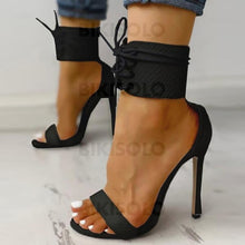 Charger l'image dans la galerie, Femmes Suède Talon Stiletto Sandales À Bout Ouvert Chaussures