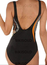 Charger l&#39;image dans la galerie, Fleuris À Bretelles Sexy Grande Taille Une Pièce Maillots De Bain Piece