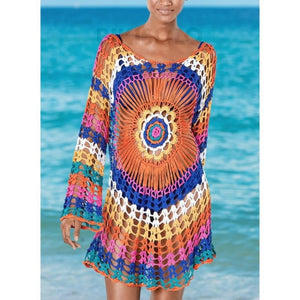 Fleuris Col U Bohème Tenues De Plage Maillots De Bain