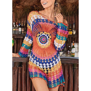 Fleuris Col U Bohème Tenues De Plage Maillots De Bain