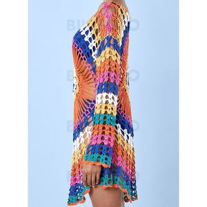 Fleuris Col U Bohème Tenues De Plage Maillots De Bain