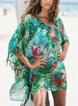 Charger l&#39;image dans la galerie, Fleuris Col V À La Mode Tenues De Plage Maillots De Bain