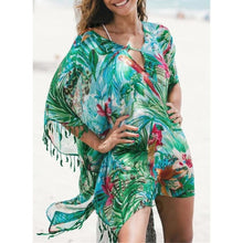 Charger l&#39;image dans la galerie, Fleuris Col V À La Mode Tenues De Plage Maillots De Bain