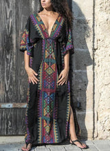 Charger l&#39;image dans la galerie, Fleuris Col V Bohème Tenues De Plage Maillots De Bain