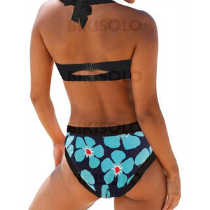 Fleuris Imprimé Dos Nu Sexy Bikinis Maillots De Bain