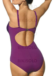 Fleuris Imprimé Faire Monter À Bretelles Col V Sexy Vintage Une Pièce Maillots De Bain